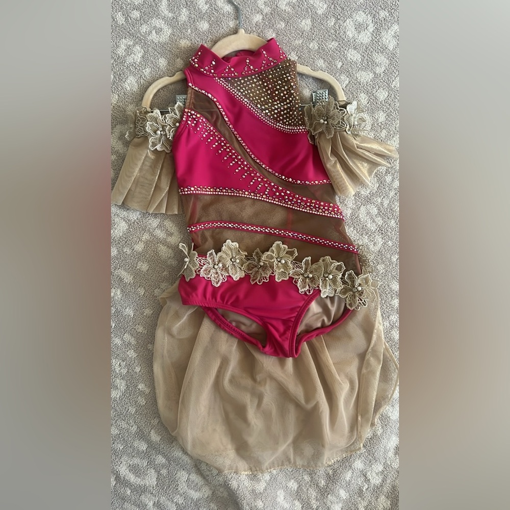 Pink + Champagne dance costume